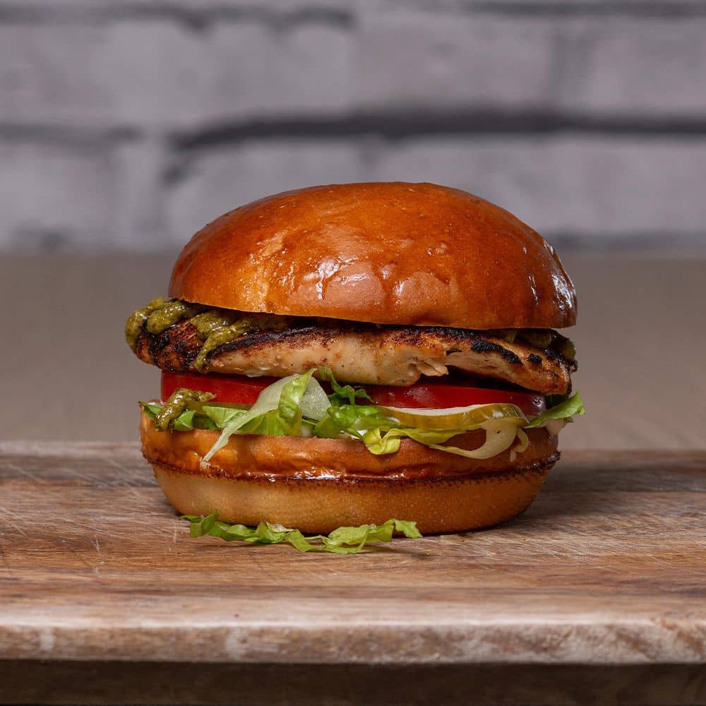 Grilled Chicken Burger frites boisson