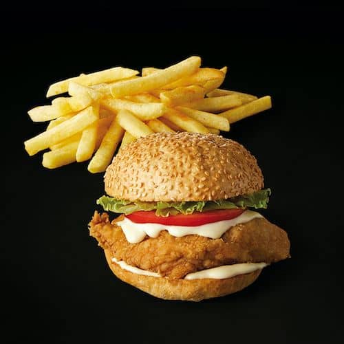 Burger de Poulet & Frites