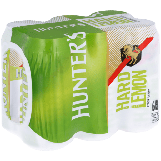 Hunterβs Hard Lemon Can 6 X 440ml