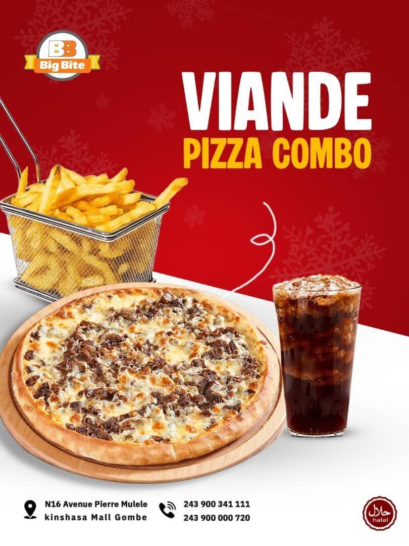 Pizza viande combo