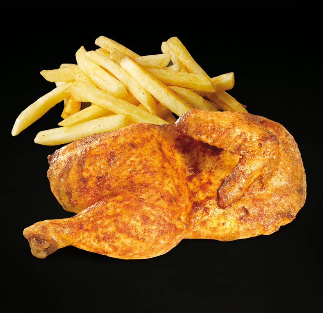 1/2 poulet et Frites