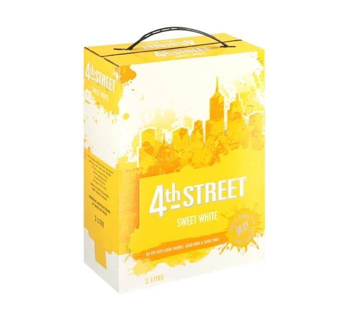 4th Street Natural Sweet White Wine 3l