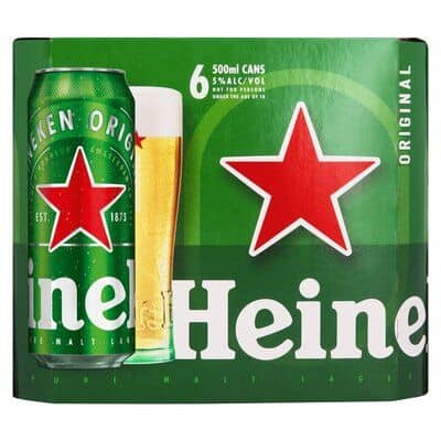 Heineken Lager Can 6 X 500ml